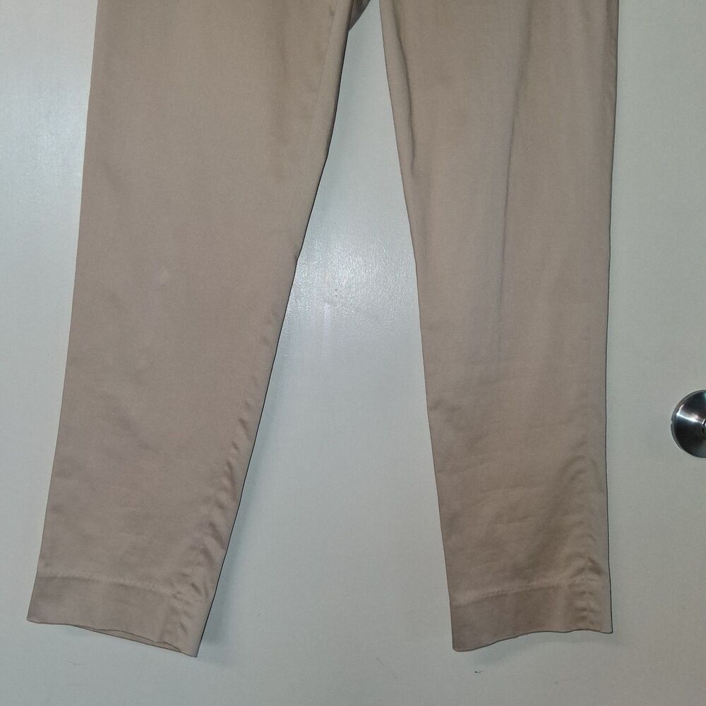 Ralph Lauren Sport Slim Fit Mid-Rise Khaki Chino Trousers Size 8 Minimalist - Picture 6 of 12